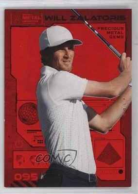 2023 Skybox Metal Universe Champions PMG Red 72/100 Will Zalatoris #095 - Image 1 of 3