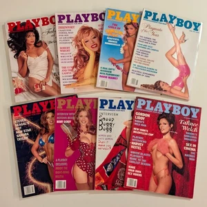 8 1995 Playboy Magazines w Centerfolds Tahnee Welch Ivy League Girls Next Door - Picture 1 of 11
