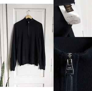 Jersey de lana negro con media cremallera Louis Vuitton para hombre - Imagen 1 de 10