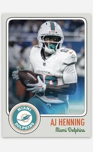 Aj Henning Novelty Football Card! Miami Dolphins - Picture 1 of 1