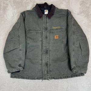VTG Carhartt C26 Hidalgo Work Jacket Mens Green 2XL Sandstone Artic Quilted Line - Picture 1 of 6