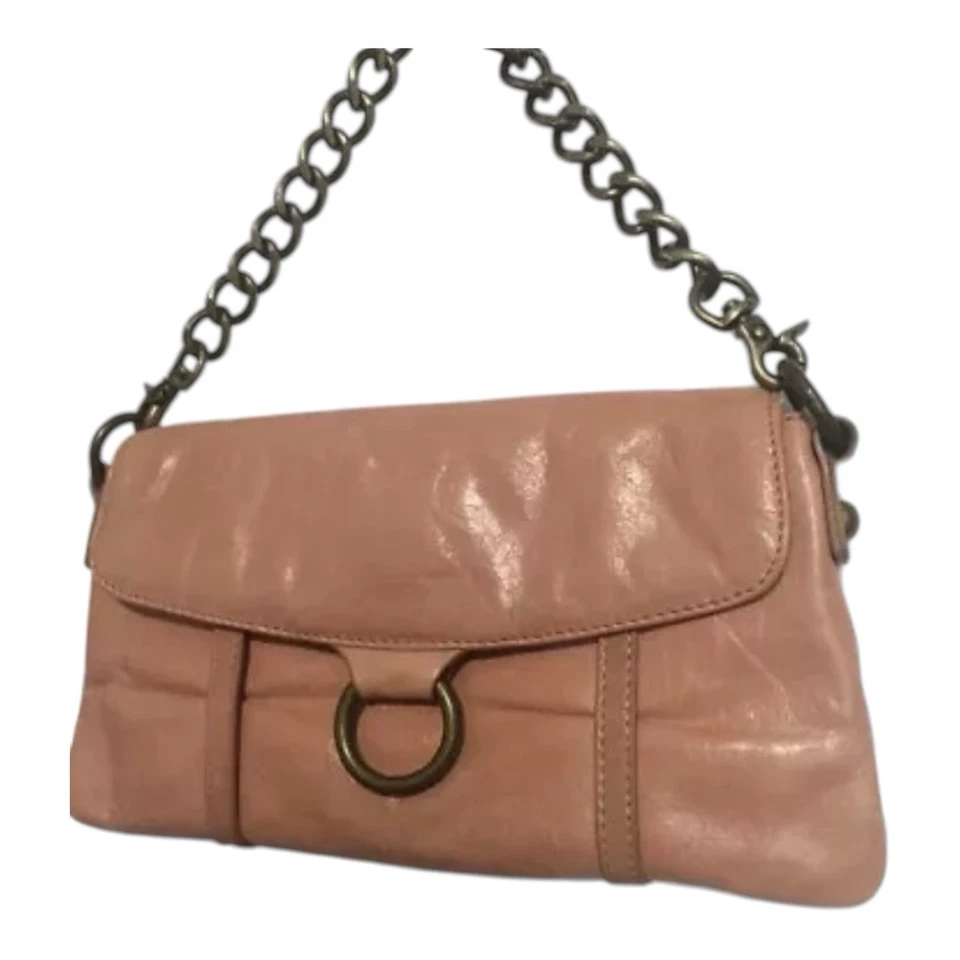 Hobo International Leather Chain Strap Handbag Y2K Pink  9” X 5” - Image 1 of 4