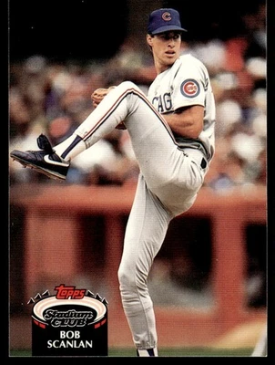 1992 Stadium Club Bob Scanlan Chicago Cubs #112 - Image 1 of 2
