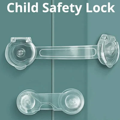 6pcs Baby Safety Cabinet & Drawer Locks Anti-Opening Strap Buckle Set - NEW - Image 1 of 4