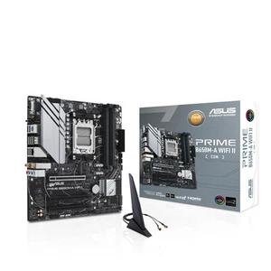 NEW ASUS PRIME B650M-A WIFI II CSM AM5 DDR5 mATX Desktop Motherboard PRIME B650M - Picture 1 of 6