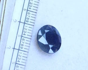 3.50 Cts 9.5*11 Mm Natural Unheated Greenish Blue Sapphire Cut Loose Gemstone - Picture 1 of 7