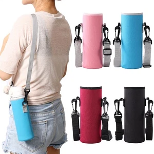 Water Bottle Sleeve Cover Neoprene Insulated Cup Bag Pouch Carrier Holder - Picture 1 of 14