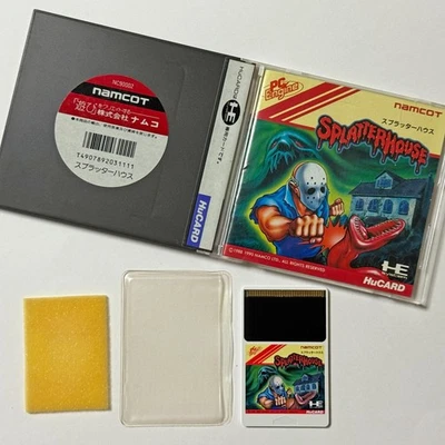 PC Engine Splatter House PCE NEC Avenue namco Action GAME JAPAN JP HuCard - Image 1 of 4