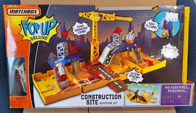 VINTAGE SEALED - Matchbox 2008 Pop Up Deluxe Construction Site ADVENTURE SET - - Image 1 of 2