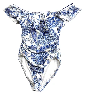 Traje de baño de una pieza La Blanca para mujer talla US 12 Beyond The Pacific fuera del hombro - Imagen 1 de 9