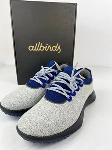 Allbirds Mens Wool Dasher Mizzle Sneakers Portia Blue / Dark Grey Sole Size 12.5 - Picture 1 of 8