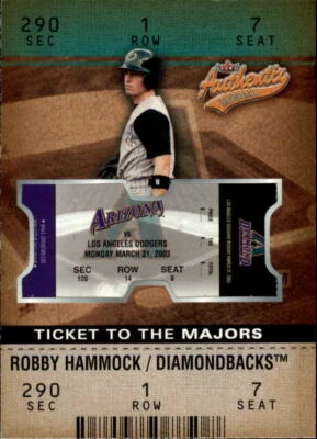 2003 Fleer Authentix #173 Robby Hammock TM RC /1250 - NM-MT - Image 1 of 2