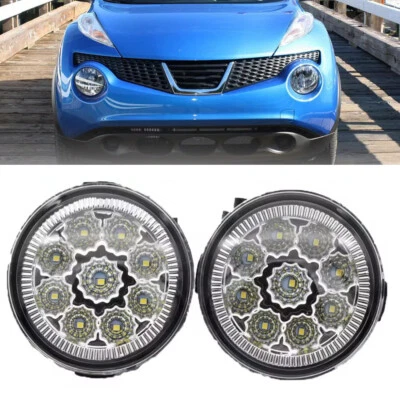 PARAGOLPES LED FAROS ANTINIEBLA DELANTEROS PARA NISSAN JUKE 2011 2012 2013 2014 PAR DE REPUESTO Foto 1 de 4
