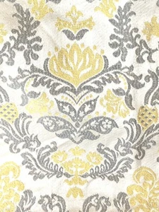 coupon velours/tapisserie lin soie Ancien vintage 1950 Tissu Antique Silk Fabric - Photo 1/11