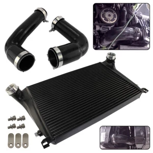 Ladeluftkühler-Kit vorne für VW Golf R MK8 GTI VAG 2.0 TSI EA888 Gen.4 Schwarz - Picture 1 of 10