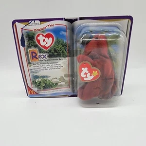 Ty McDonalds ERRORS Dinosaur Rex The Tyrannosaurus Rex Teenie Beanie Baby Rare - Picture 1 of 5