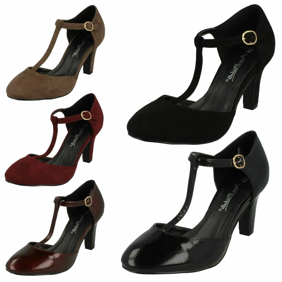 Ladies Anne Michelle T-Bar Smart 'Shoes'