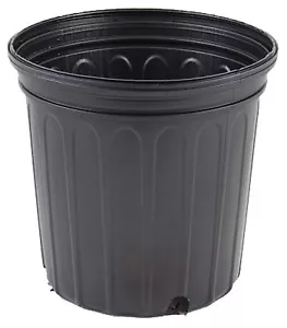 1 Gallon Trade Nursery Pot Greenhouse Growing Plant Flower Black Pots 100 Count - Picture 1 of 4