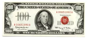 Fr. 1550 $100 1966 Legal Tender Note. High Grade!!! - Picture 1 of 2