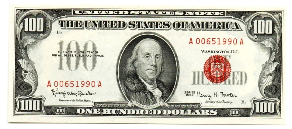Fr. 1550 1966 Legal Tender Note. High Grade - Image 1 of 2