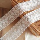 Lace Trim Ribbon Delicate White Floral Ribbon for Wedding/Bridal Decoration D...