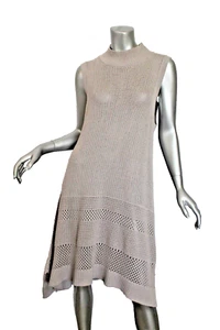 Womans Proenza Schouler Sleeveles Silk Cashmere Knit Mockneck Dress Size L - Picture 1 of 5