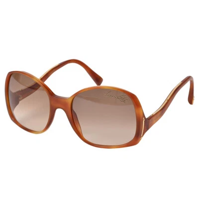 Auth LOUIS VUITTON GINA Sunglasses Square Brown Z0053WN Plastic Gina Tortoise Foto 1 de 4