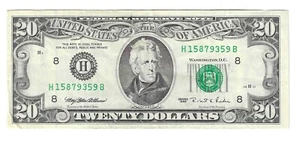 SERIES 1995 ST LOUIS $20 NOTE (LOT M52) - Picture 1 of 2