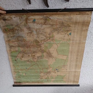 Alte Landkarte Schulkarte Lehrkarte Kreis Offerbach vintage 253 - Bild 1 von 5