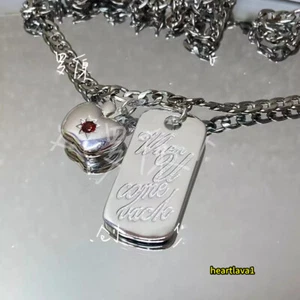 Collana Caleb Love and Deepspace ciondolo argento 925 collana accessorio cosplay - Foto 1 di 9
