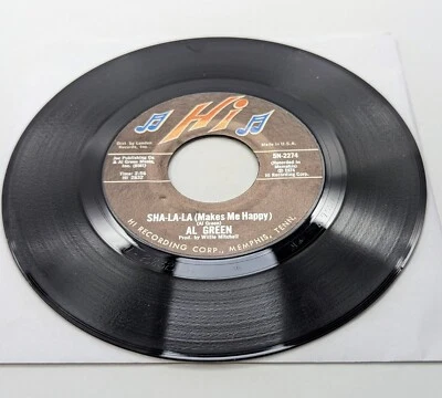 Al Green – Sha-la-la (Make Me Happy 1974 Hi 5N-2274 Styrene - Monarch Pressing - Image 1 of 3