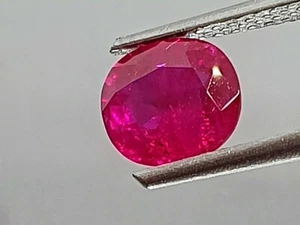 1.20 ct NATURAL HEATED RUBY BURMA 5.9 X 6.6 X 3.4 MM Loose Gemstone. - Picture 1 of 8