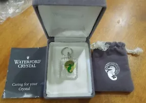 NEW in BOX Vintage Waterford Crystal Shamrock IRELAND Key Chain ~ Rare! - Picture 1 of 4