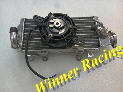 Radiador y ventilador eléctrico de aluminio para Yamaha WR250R 2009-2020; WR250X 2009-2011 Foto 1 de 4