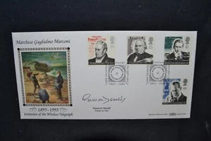 GB first day cover 1995 Communications signed by Trevor Mcdonald - Picture 1 of 5