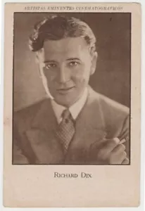 Tarjeta coleccionable Richard Dix años 20 estrella de cine grande PAPER STOCK de España - Imagen 1 de 2