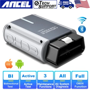 Automotive OBD2 Scanner All System Code Reader Bluetooth Diagnostic Scan Tool   - Picture 1 of 19