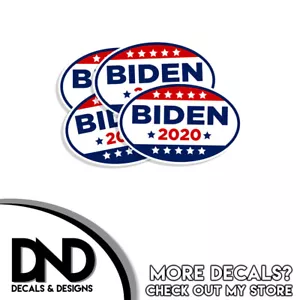 Joe Biden 2020 Oval Biden For President Autoaufkleber 2,5" x 1,5" 4er Pack - Bild 1 von 2