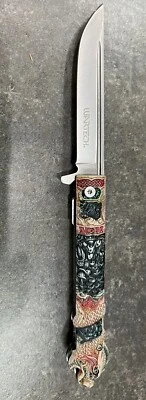 "Navaja de bolsillo abierta asistida por resorte Highlander 1986 película 9,5""" Foto 1 de 3