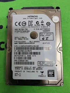 HITACHI 750GB Laptop Hard Drive HDD 2.5" 5400RPM SATA 3Gb/s 8MB Cache 5K750-750 - Picture 1 of 1