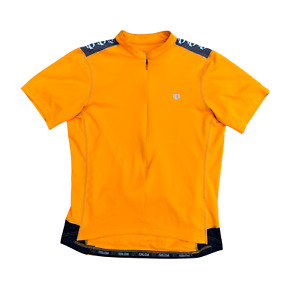 PEARL IZUMI Men's Vintage Select Series Yellow 3/4 Zip Cycling Bike Jersey | L