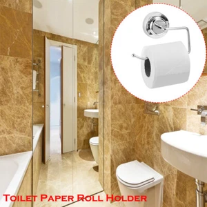 Toilet Paper Roll Holder and Clear Cover Chrome Wall Mounted WC Bathroom Steel - Picture 1 of 7