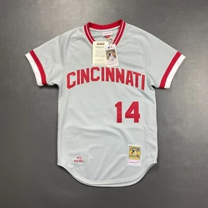 100% Authentic Pete Rose Mitchell Ness 1975 Cincinnati Reds Jersey Size 36 S Men - Picture 1 of 6