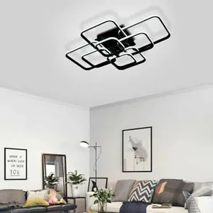 Warmiehom Modern LED 8 Square LED Ceiling Light Chandelier Living Dining Room ~5 - Picture 1 of 5