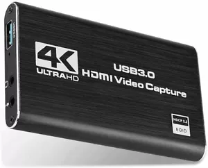 4K 60hz USB 3.0 Video Capture Card HD Game Live Streaming PC 1080p Recording Box - Picture 1 of 15