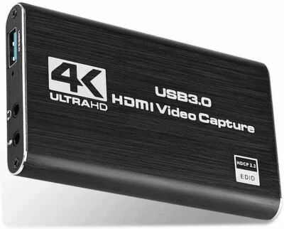 4K 60hz USB 3.0 Video Capture Card HD Game Live Streaming PC 1080p Recording Box - Image 1 of 4