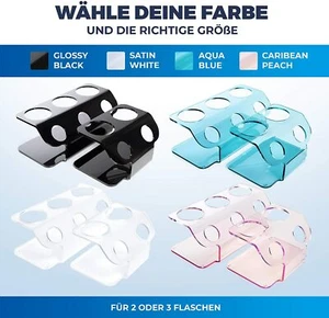 Abtropfhalter Plexiglas  2er Flaschenhalter  Soda Stream2er Abtropfgestell PINK - Bild 1 von 20