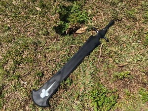 Gran espada de espuma de poliuretano trébol negro - Imagen 1 de 6