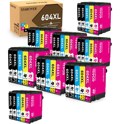 Ink Cartridges for Epson for 604 604XL XP2200 XP3200 2205 3205 4200 WF2930 2950 - Image 1 of 4