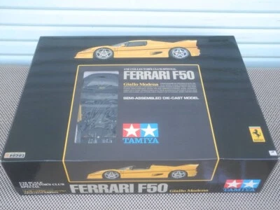 1/12 TAMIYA Ferrari F50 YELLOW Giallo Modern SEMI-ASSEMBLED DIE-CAST MODEL - Image 1 of 4